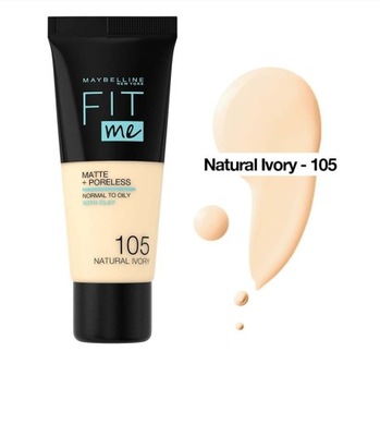 MAYBELLINE FIT ME PODKŁAD MATUJĄCY 105 NATURAL