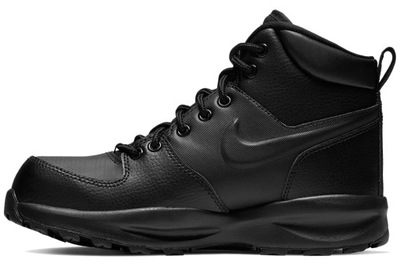 Buty zimowe Nike Manoa Czarne Skóra naturalna Botki Śniegowce 40EU