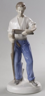 Figurka porcelana mężczyzna żniwa Lippelsdorf