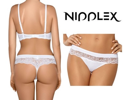 NIPPLEX stringi CLAUDIA białe M