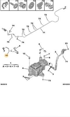 Шланг мочевина adblue citroen berlingo iii b9 фото №1