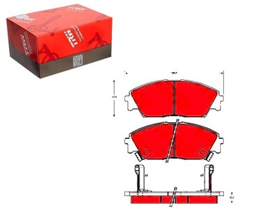 Гальмівні колодки гальмівні honda civic ii civic iv concerto фото №1