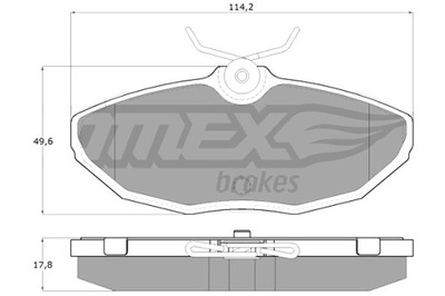 TOMEX BRAKES ZAPATAS DE FRENADO JAGUAR S-TYPE 99-07 PARTE TRASERA  