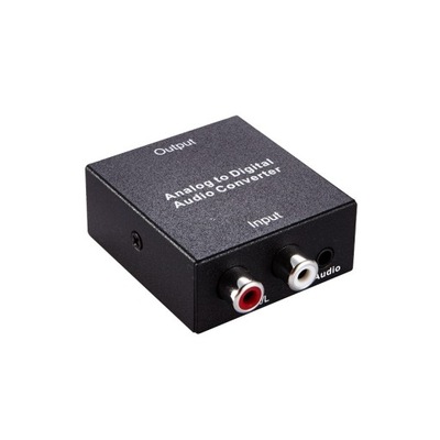 HDC8 Konwerter audio ADC analogowy stereo na cyfrowy koaksjalny lub Toslink