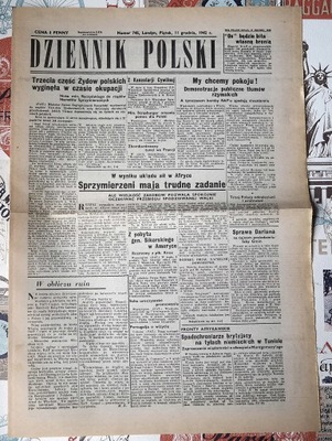 DZIENNIK POLSKI - 11.XII.1942r - nr.745 - reprint