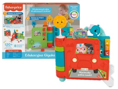 FISHER PRICE EDUKACYJNA GIGA KSIĄŻKA dla malucha