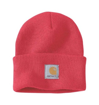CARHARTT ciepła czapka Beanie zimowa pomarańczowa
