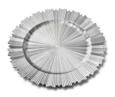 Podtalerz podkładka taca na stół dekoracja srebrny