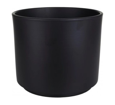 Doniczka ceramiczna osłonka czarna