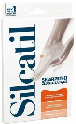 SILCATIL Ponožky exfoliačné na nohy 1 pár