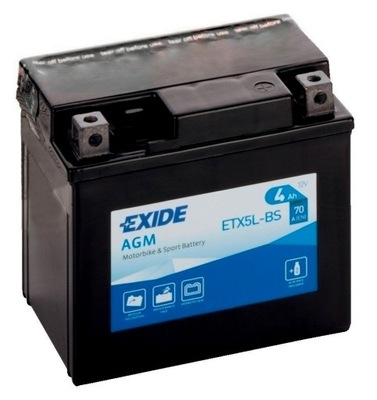 АКУМУЛЯТОР EXIDE YT5L-BS YTX5L-BS 4AH KYMCO KEEWAY