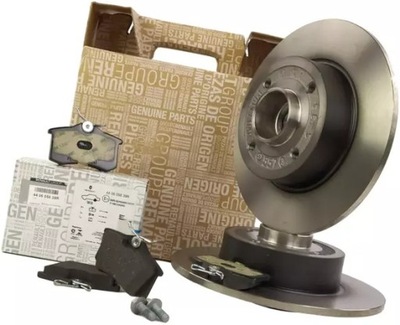 Оригинальный номер renault тормозные диски+ тормозные колодки задняя renault modus 240mm фото №1