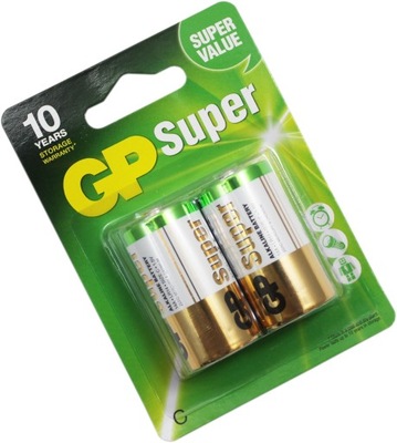 BATERIA ALKALICZNA SUPER LR14 1,5V BLISTER 2SZT