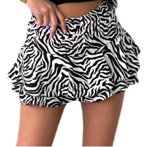 spódniczka spódnico-spodenki z falbankami zebra XS