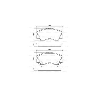 КОЛОДКИ ТОРМОЗНЫЕ BS0986460978 BOSCH