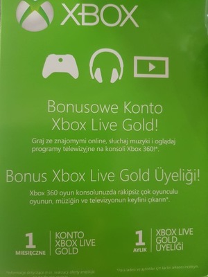 Xbox Live Gold 1 miesiąc Zdrapka