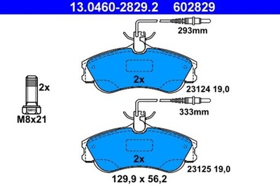 TRINKELĖS STABDŽIŲ CITROEN PRIEK. BERLINGO/XSARA 96-11 13.0460-2829.2 