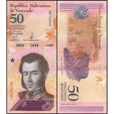 Banknot 50 bolivares 2018 (Wenezuela)