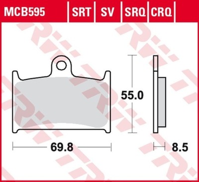 ZF PADS BRAKE KH236 SINTER TRACK SUZUKI GSX-R 400 '90-'95, GSX-R 750  