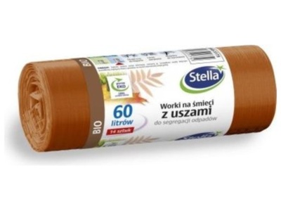 STELLA WORKI CON USZAMI PARA SEGREGACJI ODPADOW BIO 60L MARRÓN 1OP.-14SZT  