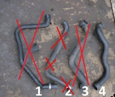 Mercedes e-klasa w210 2.2 lift шланг трубка wody фото №1