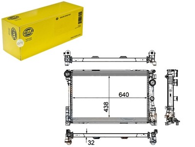 РАДІАТОР ДВИГУНА HELLA 120104N MS2575 Z0664 X3870