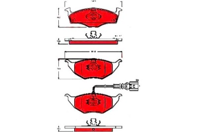 Trw гальмівні колодки ham. audi перед a2 1,2 tdi 01-05 фото №1