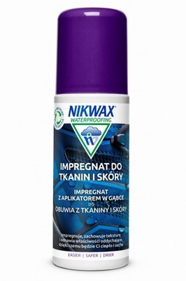 Impregnat Nikwax Tkanina i skóra gąbka 125 ml