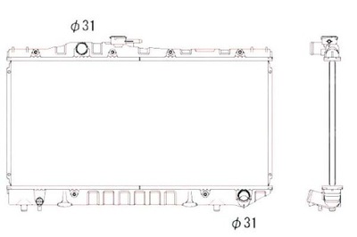 Nrf радиатор двигателя toyota carina ii celica 2.0 фото №1