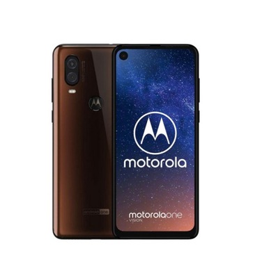 SMARTFON MOTOROLA ONE VISION 4 GB / 128 GB 4G (LTE) BRĄZOWY UŻYWANY