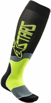 SKARPETY MX PLUS-2 SOCKS BLACK/YELLOW RESTYLING  