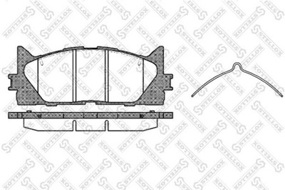 КОЛОДКИ ТОРМОЗНЫЕ TOYOTA RAV 4 III 05-13 ПЕРЕД