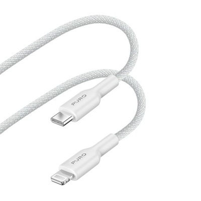 Kabel Puro USB typ C - Apple Lightning 1,2 m biały