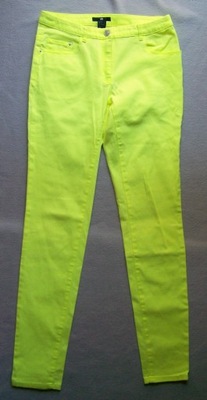 SPODNIE DAMSKIE JEANS NEON COTTON 36 H&M