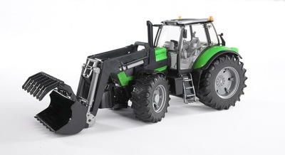 Zabawka ciągnik traktor deutz z ładowarką tur