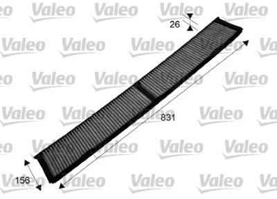 VALEO 715503 FILTRO DE CABINA DE CARBON  