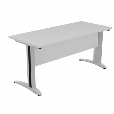 Białe biurko proste 160x70 cm