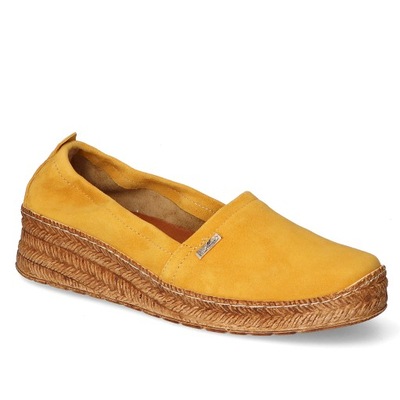 Espadryle Lemar 10125 Żółte Zamsz 38