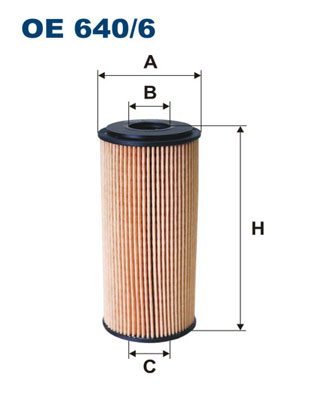 FILTER OILS FILTRON OE640/6 OE6406  