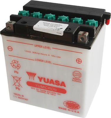 АККУМУЛЯТОР YUASA 12V 30AH 300A P+ YB30L-B