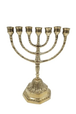 MOSIĘŻNY ŚWIECZNIK MENORA ŻYDOWSKI 7 ŚWIEC
