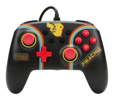 Gamepad PowerA Enhanced Pikachu Arcade do Nintendo
