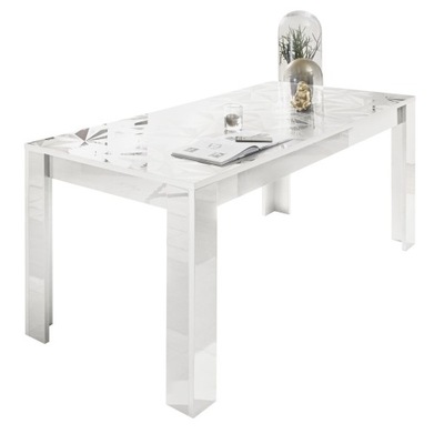 Stół biały lakierowany wysoki połysk 180 cm Como
