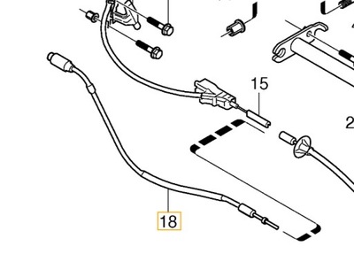 Volvo s80 левая трос тормоза стояночного фото №1