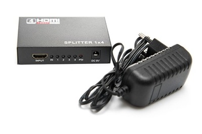 SPLITTER ROZDZIELACZ HDMI 1x4 1080p FULL HD