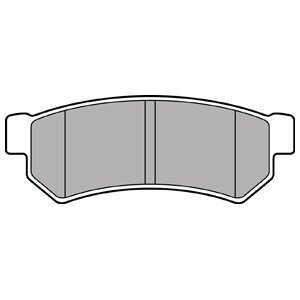 DELPHI КОЛОДКИ ТОРМОЗНЫЕ ЗАД LP2502 LP2502