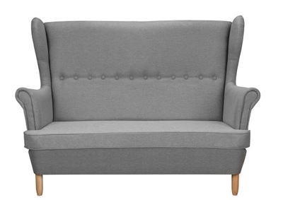 STYLOWA SOFA USZAK 2 os. SKANDYNAWSKA DENVER SZARA