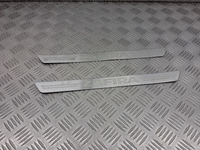 Накладки пороговые внутреннее opel zafira b фото №1