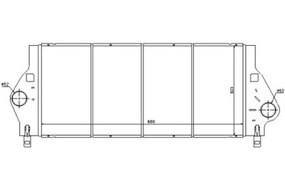 Nissens 96799 радіатор повітря наддувний фото №1