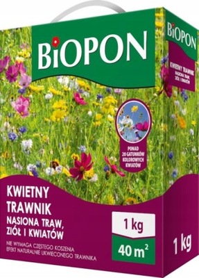 Mieszanka nasion traw, ziół i kwiatów Biopon 1kg